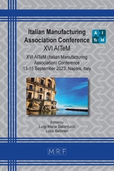 Paperback Italian Manufacturing Association Conference: XVI AITeM Book