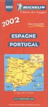 Map Michelin Spain & Portugal #990 Book