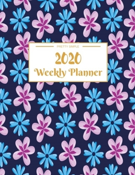 Paperback Weekly Planner 2020: Year At A Glance And Vertical Dated Pages - 8.5 x 11 inches 120 pages Book
