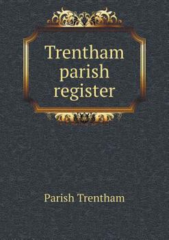 Paperback Trentham parish register Book