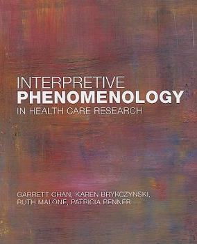 Paperback Interpretive Phenomenology in Health Care Research Book