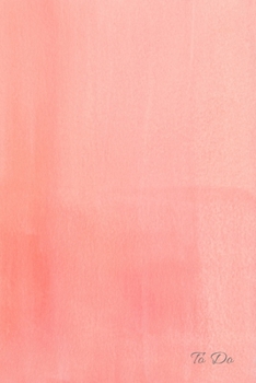 Paperback To Do: Peach colored 120 page checklist notebook (6x9 inches) Book