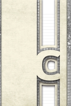 Paperback Letter C: Personalized Design Notebook: 120 pages Book