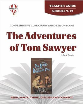 Paperback The Adventures of Tom Sawyer - Teacher Guide by Novel Units Book