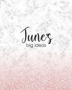 June's Big Ideas: Personalized Notebook - 8x10 Lined Women's Journal