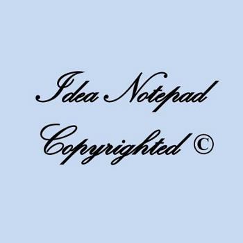 Paperback Idea Notepad Copyrighted Book