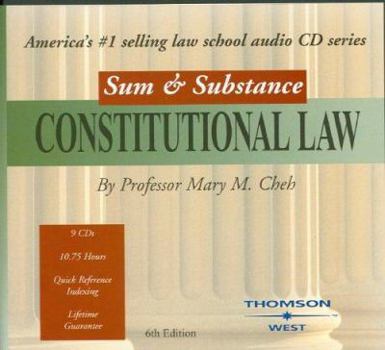Audio CD Sum & Substance Audio on Constitutional Law Book