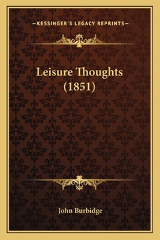 Paperback Leisure Thoughts (1851) Book