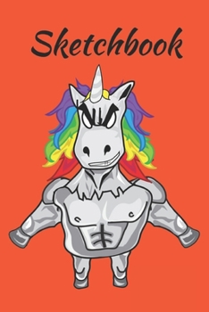 Sketch book: Cute Unicorn Kawaii Sketchbook for Girls Blank Paper for Drawing, Doodling or Learning to Draw, Sketch Books For Kids [120 pages | dotted paper | 6 x 9 inch | Soft Cover]