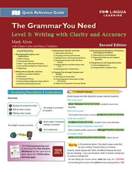 Paperback Writing with Clarity and Accuracy: The Grammar You Need, Level 3 Book