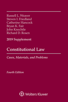 Paperback Constitutional Law: Cases Materials and Problems, 2019 Supplement Book