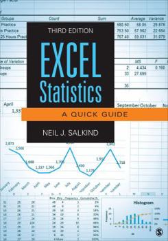 Paperback Excel Statistics: A Quick Guide Book