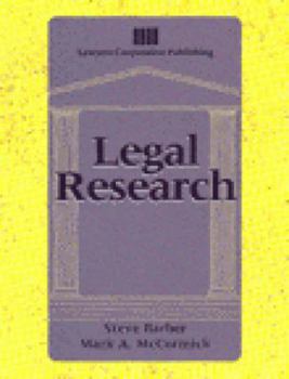 Paperback Legal Research Book