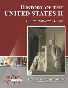 Paperback History of the United States II CLEP Test Study Guide Book