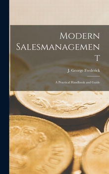 Hardcover Modern Salesmanagement; A Practical Handbook and Guide Book