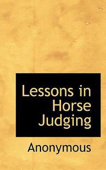 Paperback Lessons in Horse Judging Book
