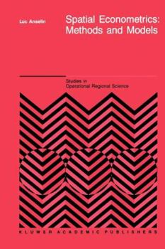 Paperback Spatial Econometrics: Methods and Models Book