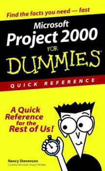 Paperback Microsoft. Project 2000 for Dummies. Quick Reference Book