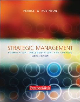Hardcover Strategic Management : Formulation, Implementation, and Control Book
