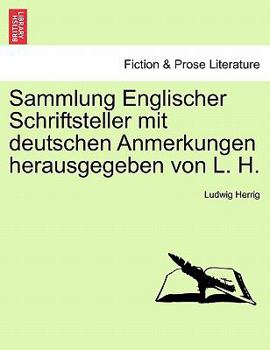 Paperback Sammlung Englischer Schriftsteller mit deutschen Anmerkungen herausgegeben von L. H. Book