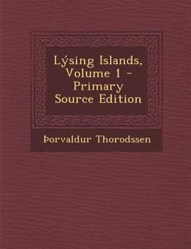 Paperback Lysing Islands, Volume 1 [Swedish] Book