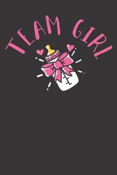 Paperback Notebook: Gender Reveal Team Girl 6x9 Dot Grid Dotted 120 Pages Book