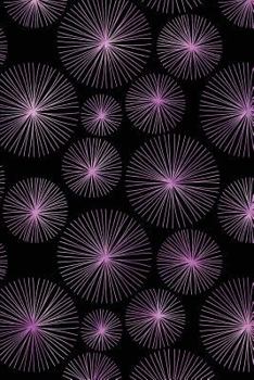 Paperback Journal Notebook Watercolor Dandelion Puff Balls Pattern 9: 110 Page Plain Blank Journal For Drawing, Writing, Doodling In Portable 6 x 9 Size. Book