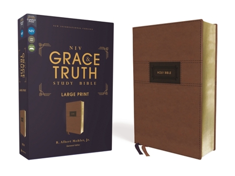Imitation Leather Niv, the Grace and Truth Study Bible (Trustworthy and Practical Insights), Large Print, Leathersoft, Brown, Red Letter, Comfort Print [Large Print] Book