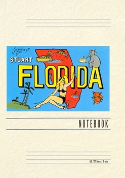 Paperback Vintage Lined Notebook Greetings from Stuart, Florida Book