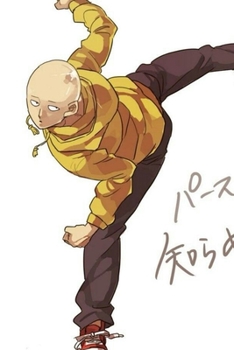 Journal: One Punch Man Soft Glossy Cover Wide Ruled Lined Pages Book 6 x 9 Inches 110 Pages