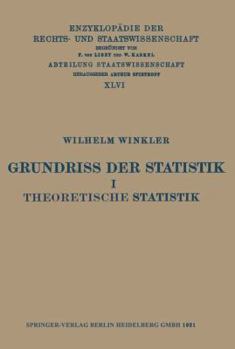 Paperback Grundriss Der Statistik I Theoretische Statistik [German] Book