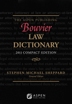 Paperback The Aspen Publishing Bouvier Law Dictionary: Compact Edition Book