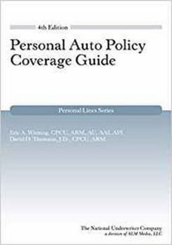 Paperback Personal Auto Policy Coverage Guide 4th Edition Book
