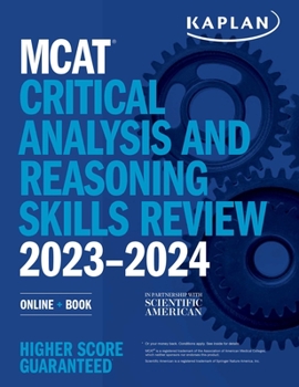 Paperback MCAT Critical Analysis and Reasoning Skills Review 2023-2024: Online + Book