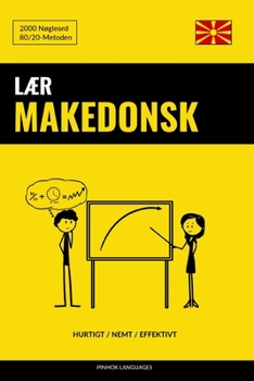 Paperback Lær Makedonsk - Hurtigt / Nemt / Effektivt: 2000 Nøgleord [Danish] Book