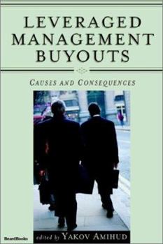 Paperback Leveraged Management Buyouts: Causes and Consequences Book