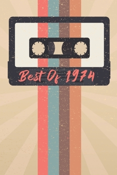 Vintage  Best of  1974 Notebook Gift: Lined Notebook/Journal Gift, 120 Pages, 6x9, Soft Cover, Matte Finish