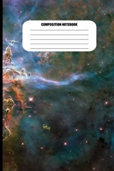 Composition Notebook: Nebula and Stars, Galactic Gases (100 Pages, College Ruled)