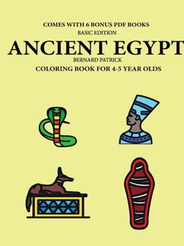 Paperback Coloring Book for 4-5 Year Olds (Ancient Egypt) Book