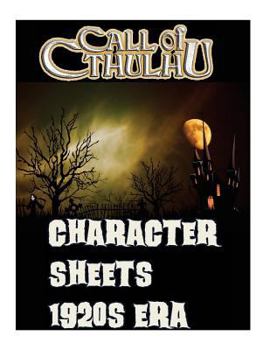Paperback Call of Cthulhu: Character Sheets 1920s Era Book