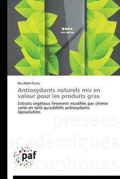 Paperback Antioxydants Naturels MIS En Valeur Pour Les Produits Gras [French] Book