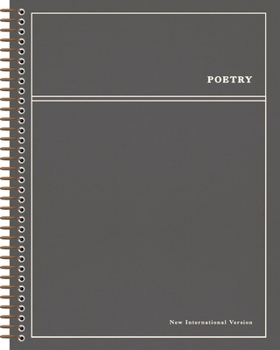 Niv, Journal the Word Bible, Single-Column, Spiral-Bound Edition, Poetry, Cloth Hardcover Spiral, Gray, Comfort Print: With Extra-Large Margins and Ge