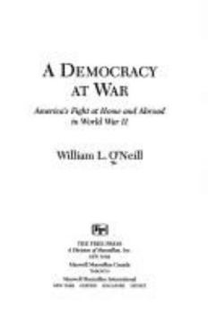 Hardcover Democracy at War Book