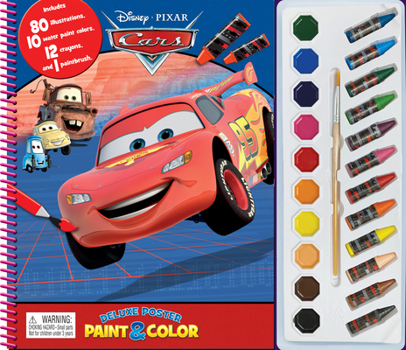 Gift Disney Cars Deluxe Poster Paint & Color Book