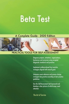 Paperback Beta Test A Complete Guide - 2020 Edition Book