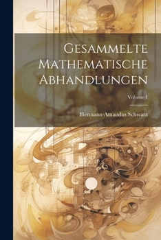 Paperback Gesammelte Mathematische Abhandlungen; Volume 1 [German] Book