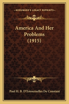 Paperback America And Her Problems (1915) Book