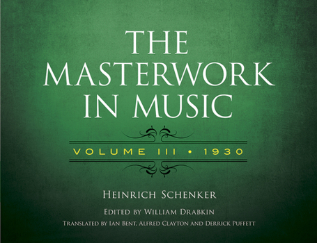 Paperback The Masterwork in Music: Volume III, 1930: Volume 3 Book