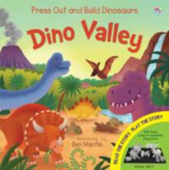 Hardcover Dino Valley (Junior Press Out and Build) Book