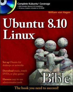 Paperback Ubuntu 8.10 Linux Bible [With CDROM] Book